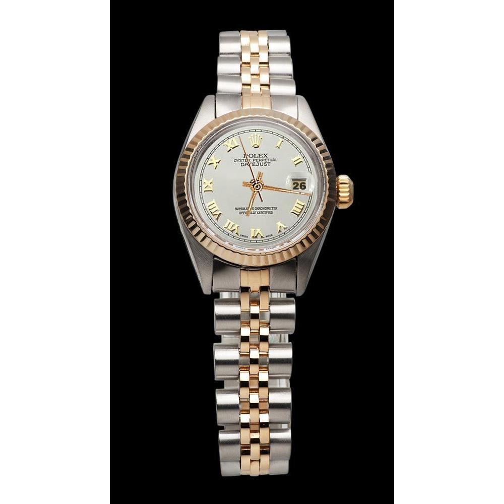 White Roman Dial Rolex Datejust Lady Watch Oyster Perpetual Rolex