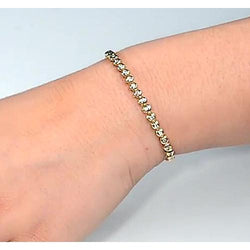 Genuine  Women Diamond Tennis Bracelet 4 Carats Round Jewelry New