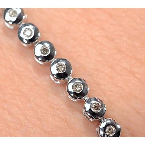 Women Diamond Tennis Bracelet 5.50 Carats Round White Gold Jewelry New