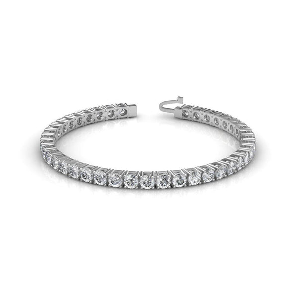 Women Jewelry Solid White Gold 14K Round Diamond Tennis Bracelet Tennis Bracelet