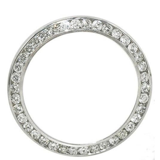 Women Round Custom Diamond Bezel To Fit Rolex Datejust Or Date Watch Bezel