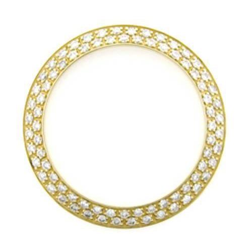 Yellow Gold 14K Diamond Bezel To Fit Rolex Datejust Or Date All Watch Models 2 Ct Watch Bezel